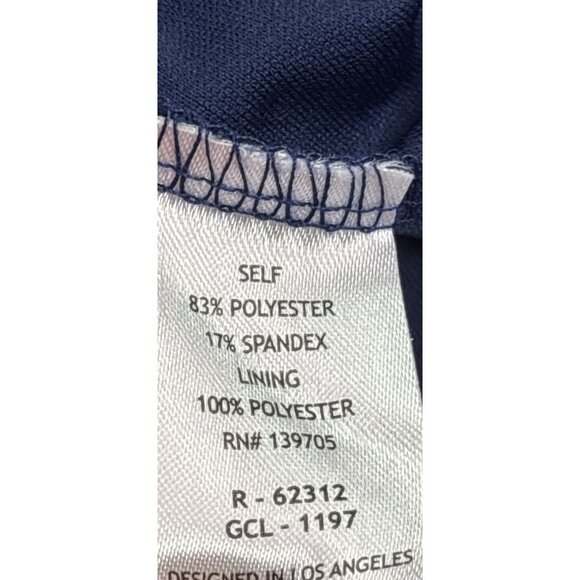 Honey and Rosie Navy Blue Mesh Lace Back Ruched Bodycon Mini Dress Size M - Picture 8 of 9